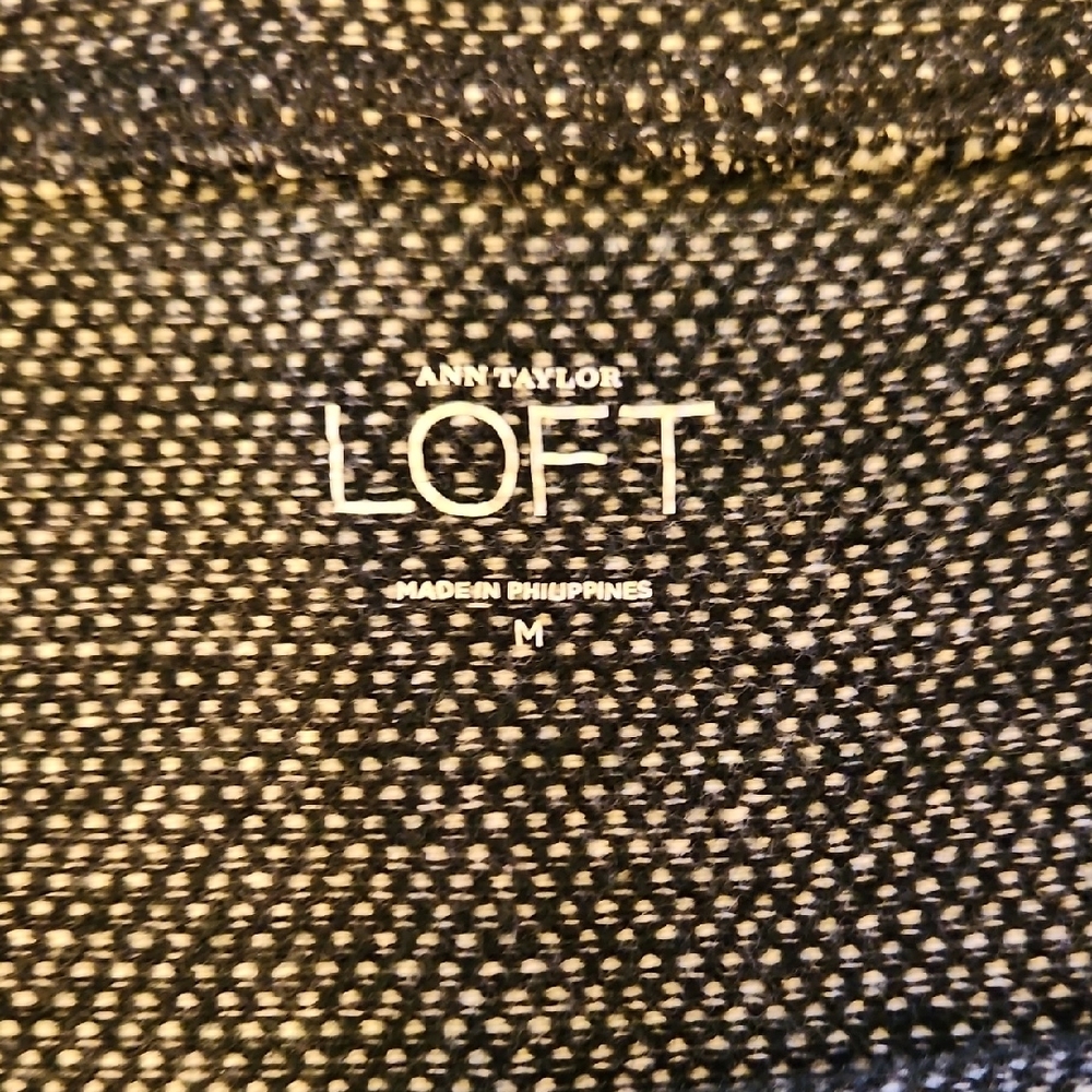 LOFT Black, Grey and White Sweater - Picture 2 of 5